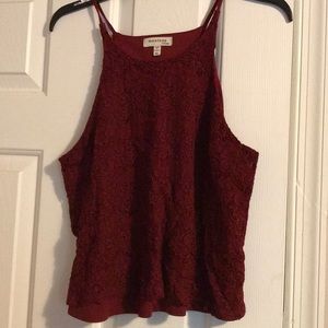 Red lace  tank top
